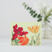 Parrottulp, Floral Briefkaart (Staand voorkant)
