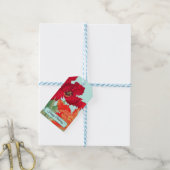 Parrottulp, Floral Cadeaulabel (Met Touw)