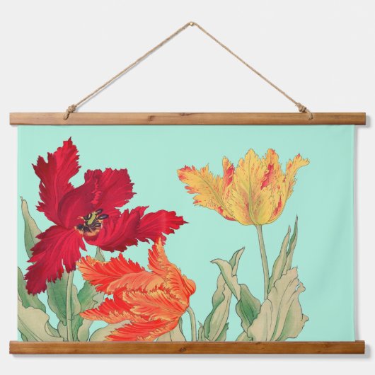 Parrottulp, Floral Hangend Wandkleed (Voorkant)