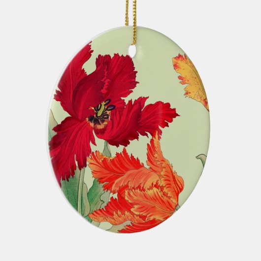 Parrottulp, Floral Keramisch Ornament (Rechts)