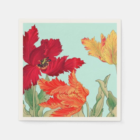 Parrottulp, Floral Servet (Voorkant)