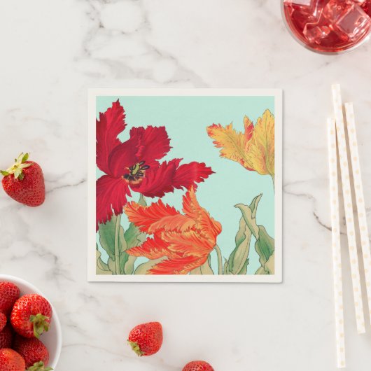 Parrottulp, Floral Servet (Insitu)