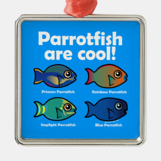 Parrotvis is kool! metalen ornament