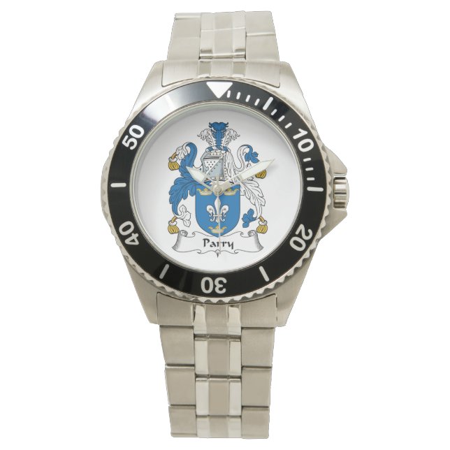 Parry Family Crest Horloge (Voorkant)