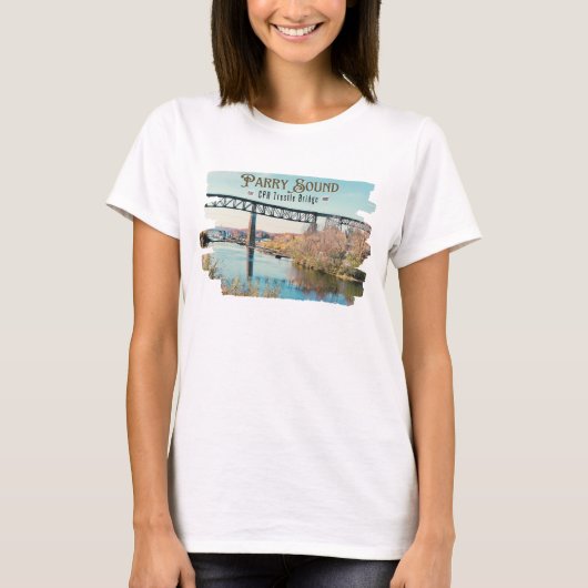 Parry Sound CPR Trestle Bridge T-shirt (Voorkant)