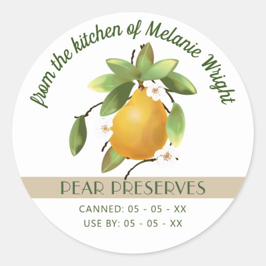 Pars Fruit Canning Ronde Sticker (Voorkant)