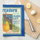 Pars  Fruit Crate Art Kitchen Towel Theedoek (Quarter Fold)