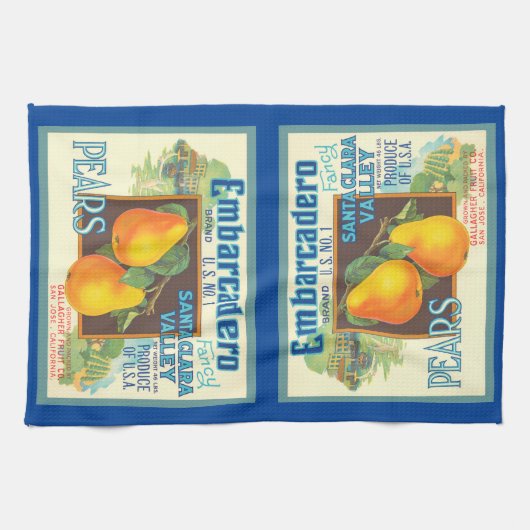 Pars  Fruit Crate Art Kitchen Towel Theedoek (Horizontaal)
