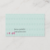 Pars met roze Snoep Visitekaartje (Achterkant)