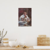 Pars Soap Girl Washing Dog Poster (Keuken)