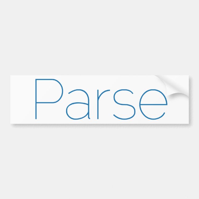 Parse Bumpersticker (Voorkant)