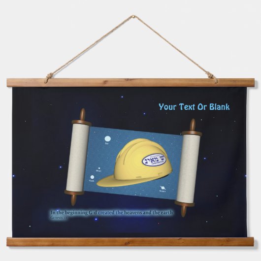 Parshat Bereshit - Yesh M'ayn Bouw Hangend Wandkleed (Voorkant)