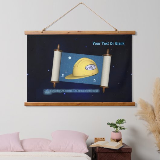 Parshat Bereshit - Yesh M'ayn Bouw Hangend Wandkleed (Slaapkamer)