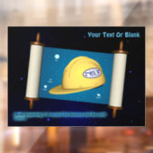 Parshat Bereshit - Yesh M'ayn Bouw Raamsticker (Vel 2)