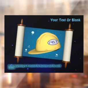 Parshat Bereshit - Yesh M'ayn Bouw Raamsticker