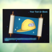 Parshat Bereshit - Yesh M'ayn Bouw Raamsticker (Vel 3)