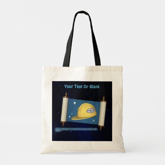 Parshat Bereshit - Yesh M'ayn Bouw Tote Bag (Achterkant)