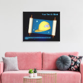 Parshat Bereshit - Yesh M'ayn Construction Company Canvas Afdruk (Insitu (Woonkamer))