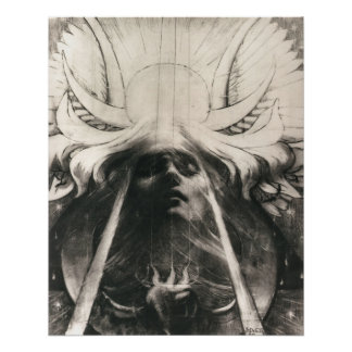 Parsifal van Jean Delville, 1890. esoterisch mysti Perfect Poster