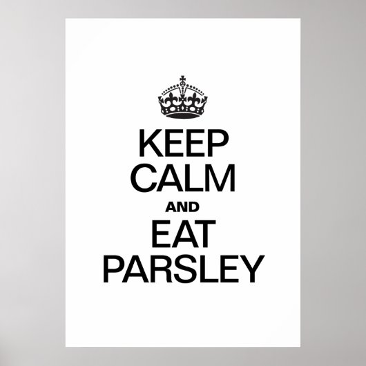 PARSLEY BEWAREN EN ETEN POSTER (Voorkant)