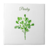 Parsley Herb Greenery Kitchen Culinaire Green Chic Tegeltje (Voorkant)