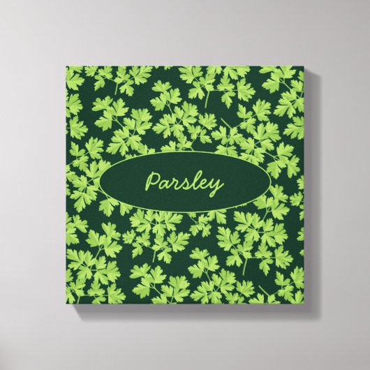 Parsley Pattern Canvas Afdruk (Voorkant)