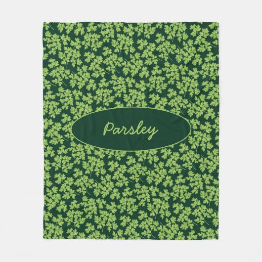Parsley Pattern Fleece Deken (Voorkant)