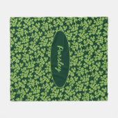 Parsley Pattern Fleece Deken (Voorkant (Horizontaal))