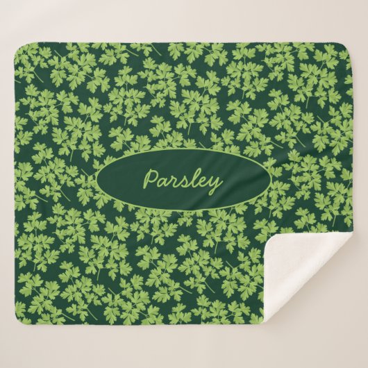 Parsley Pattern Sherpa Deken (Voorkant (horizontaal))