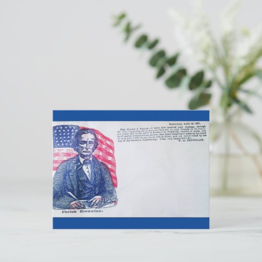 Parson Brownlow quote briefkaart (Staand voorkant)