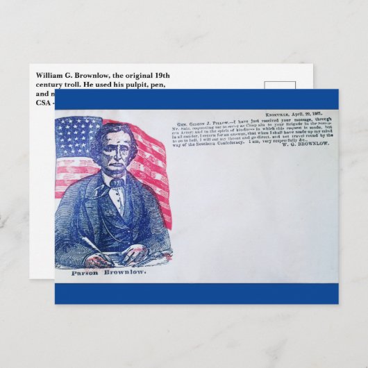 Parson Brownlow quote briefkaart (Voorkant / Achterkant)