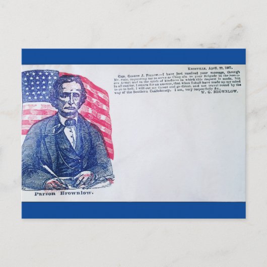 Parson Brownlow quote briefkaart (Voorkant)