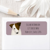 parson jack russell lila ELKE kleur retour adres Etiket (Insitu)
