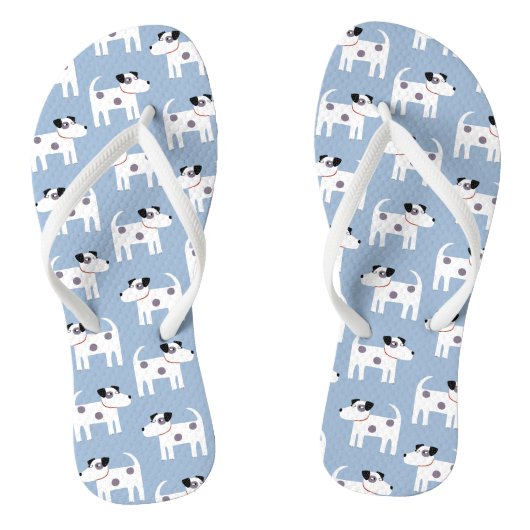Parson Jack Russell Terrier Dog Blue Teenslippers (Voetbed)