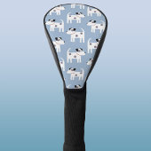 Parson Jack Russell Terrier Dog Pattern Blue Golfheadcover