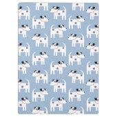 Parson Jack Russell Terrier Dog Pattern Blue Klembord (Achterkant)