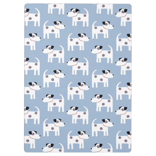 Parson Jack Russell Terrier Dog Pattern Blue Klembord (Achterkant)