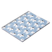 Parson Jack Russell Terrier Dog Pattern Blue Notitieboek (Linkerzijde)