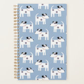 Parson Jack Russell Terrier Dog Pattern Blue Planner (Voorkant)