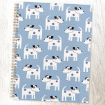 Parson Jack Russell Terrier Dog Pattern Blue Planner<br><div class="desc">Schattig leuk Parson Jack Russell Terrier-hondenpatroon op een blauwe achtergrond. Ideaal voor dierenvrienden,  hondenboeren en dierenartsen.</div>