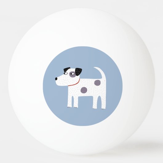 Parson Jack Russell Terrier Dog Pingpongbal (Achterkant)