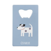Parson Jack Russell Terrier Hond gepersonaliseerd Creditkaart Flessenopener (Achterkant)