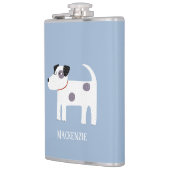 Parson Jack Russell Terrier Hond gepersonaliseerd Heupfles (Links)