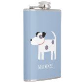 Parson Jack Russell Terrier Hond gepersonaliseerd Heupfles (Rechts)