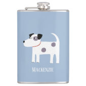 Parson Jack Russell Terrier Hond gepersonaliseerd Heupfles (Voorkant)