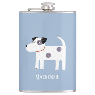 Parson Jack Russell Terrier Hond gepersonaliseerd Heupfles