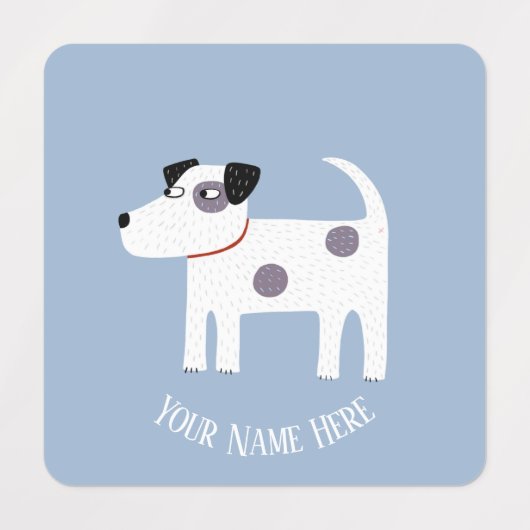 Parson Jack Russell Terrier Hond gepersonaliseerd Labels (Design 1)