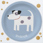 Parson Jack Russell Terrier Hond gepersonaliseerd Papieren Bordje<br><div class="desc">Een schattig Parson Jack Russell Terrier Hondenontwerp voor dierenvrienden. Wijzig de naam om deze te personaliseren.</div>