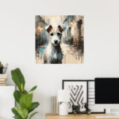 Parson Jack Russell Terrier Kunstposter Poster (Thuiskantoor)