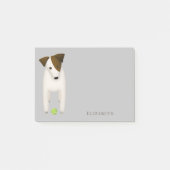 Parson Jack Russell Terrier met schattige hoofdkan Post-it® Notes (Voorkant)